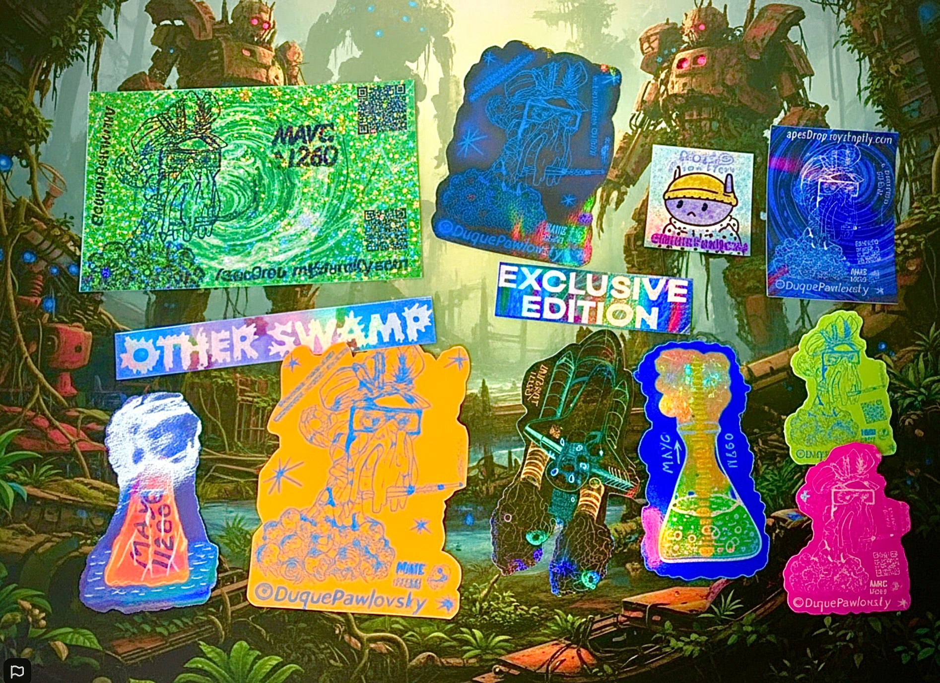 "MONKEY FART" UNIQUE DROP XL CANDLE + STICKERS MYSTERY PACK